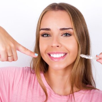 girl with invisalign